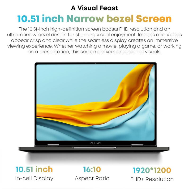 Notebook CHUWI MiniBook X 2 em 1 de 10,51